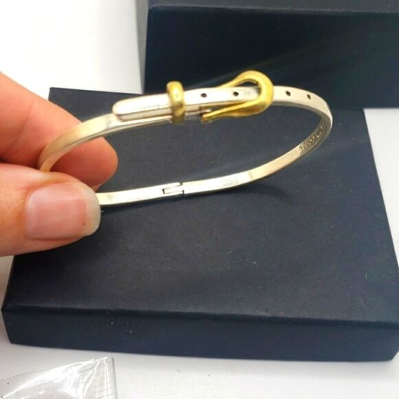 Taxco Vintage Sterling silver 925 belt buckle bracelet bangle